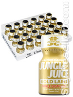BOX JUNGLE JUICE GOLD LABEL TRIPLE DISTILLED - 24 x small