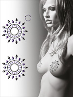 Gloria - Breast Jewelry - black/purple