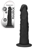 RealRock - Dildo 8 inch without Balls - Black