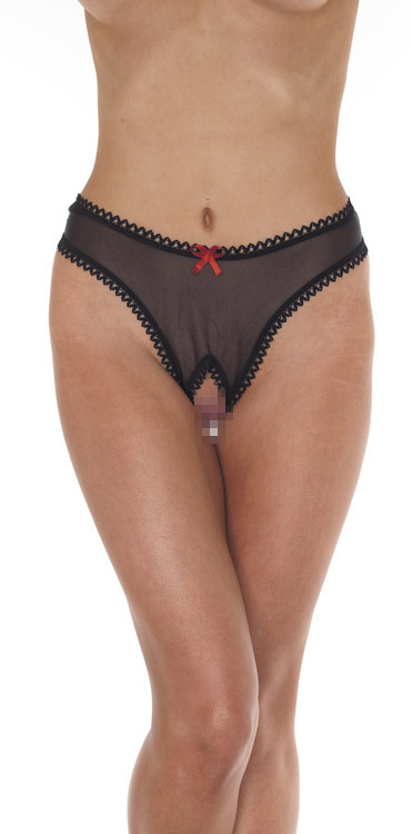 Open G-String - black - One Size