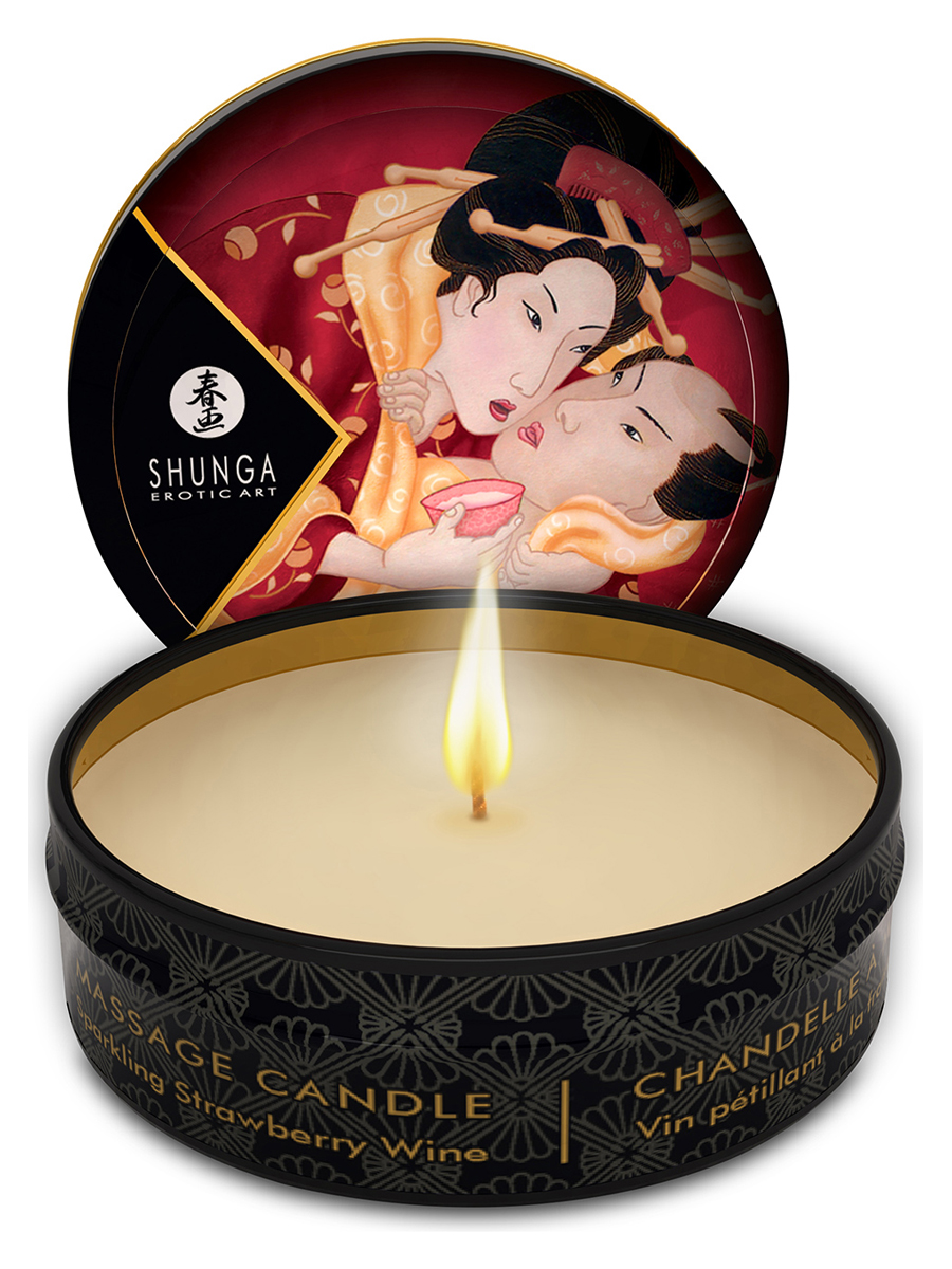Shunga - Massage-Candle Romance 30 ml - Sparkling Strawberry Win