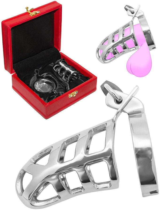 Chastity Cage Parceval - Stainless Steel